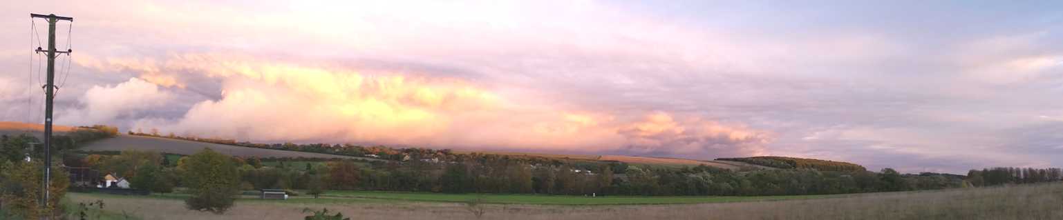The sky over Trenchard Lines, Upavon airfield.  Oct, 2015